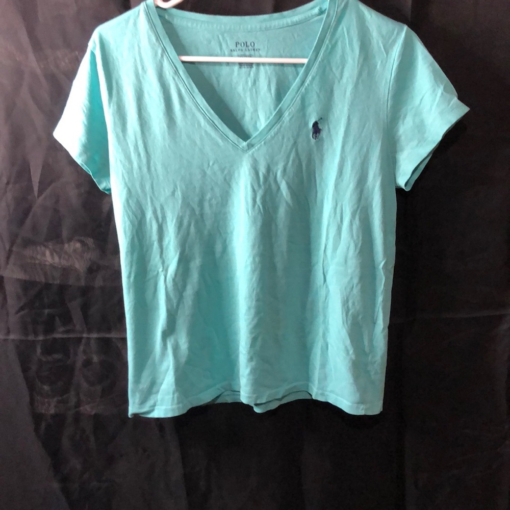 Ralph Lauren polo V-neck T-shirt women’s medium size.